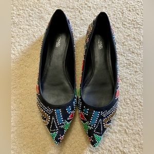 MICHAEL Michael Kors embellished pointed toe flats